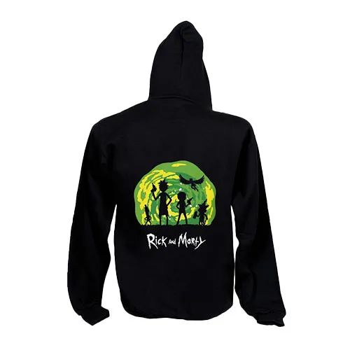 Cartoon Animation Hoodie - Rick and Morty - Rick and Morty * Black Small