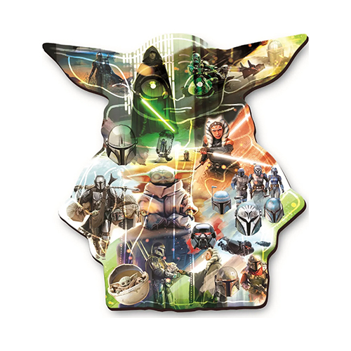Trefl Puzzle - Star Wars: The Mandalorian - Wooden Shaped Puzzles - The Mysterious Grogu (505 PCS)