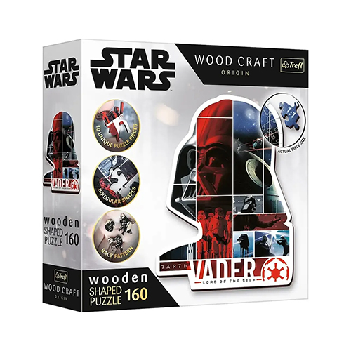 Trefl Puzzle - Star Wars: Wooden Shaped Puzzles - Darth Vader (160 PCS)